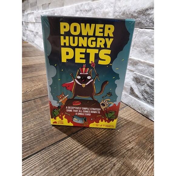 Kids Game Power Hungry Pets Game-Try To Outsmart Each Other 2-6 Players Ages 7+ - Picture 1 of 2